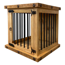 Oasis Small Dog Wood Kennel in Medium Wax