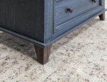 Toscana 1 Drawer 2 Glass Door Cabinet in Deep Blue