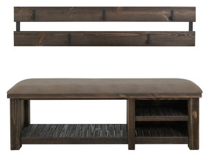 Dutton Rustic Coatrack and Bench Hall Tree