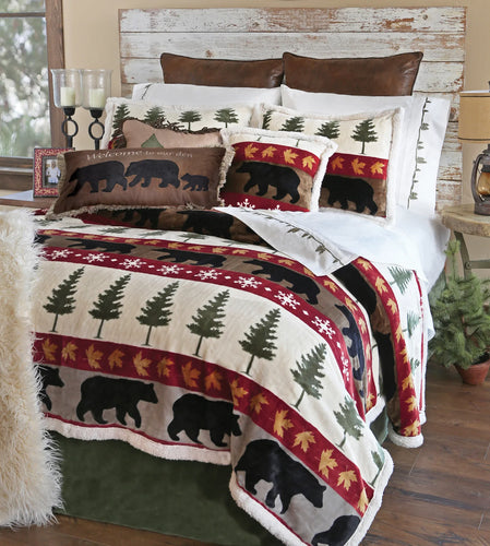 Tall Pine Sherpa Bedding Set
