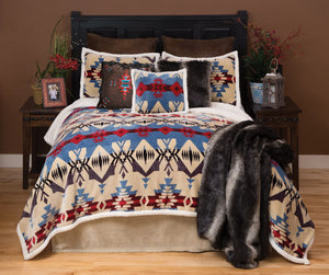 Blue River Sherpa Bedding Set