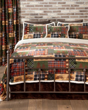 Tree Plaid Sherpa Bedding Set