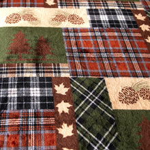 Tree Plaid Sherpa Bedding Set