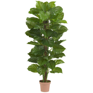 63" Artificial Large Leaf Philodendron Silk Plant (Real Touch)" by Nearly Natural