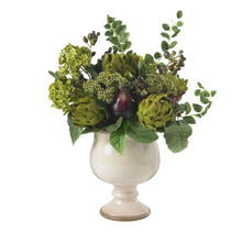 Artichoke and Hydrangea Silk Flower Arrangement by Nearly Natural